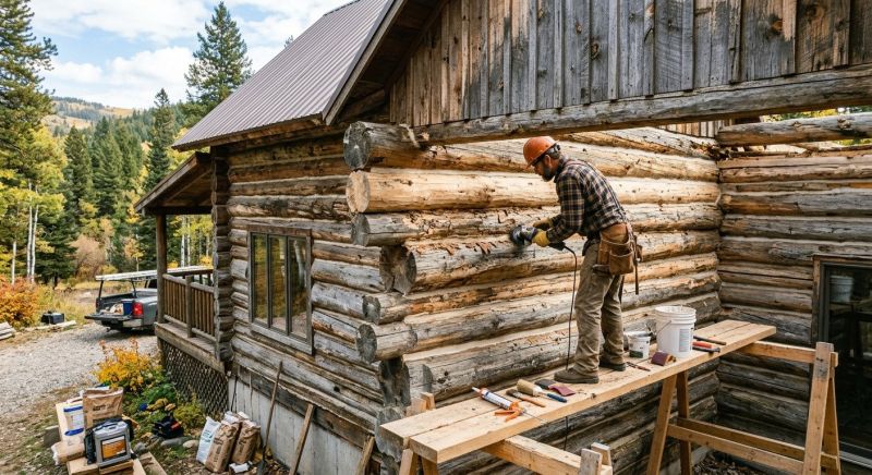 Log Home Repair in Conroe, TX