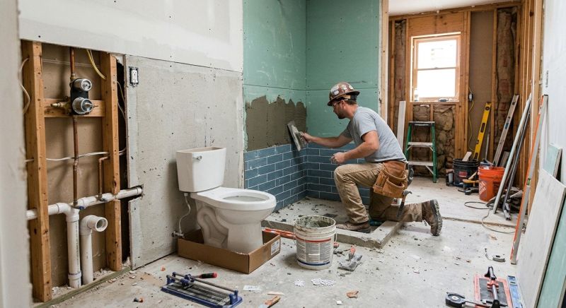 Bathroom Floor Replacement in Conroe, TX