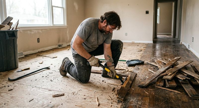Hardwood Floor Removal in Houston, TX