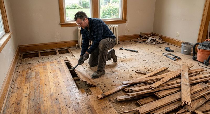 Hardwood Floor Removal in Katy, TX