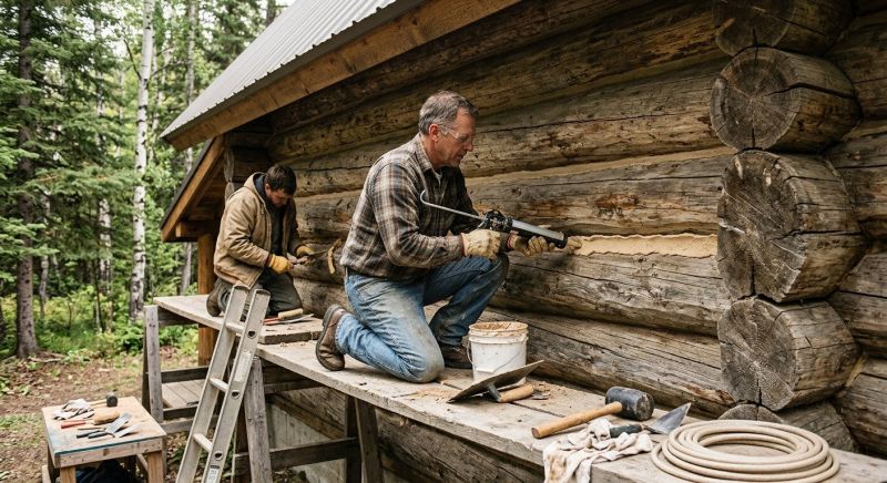 Log Home Repair in Alpharetta, GA