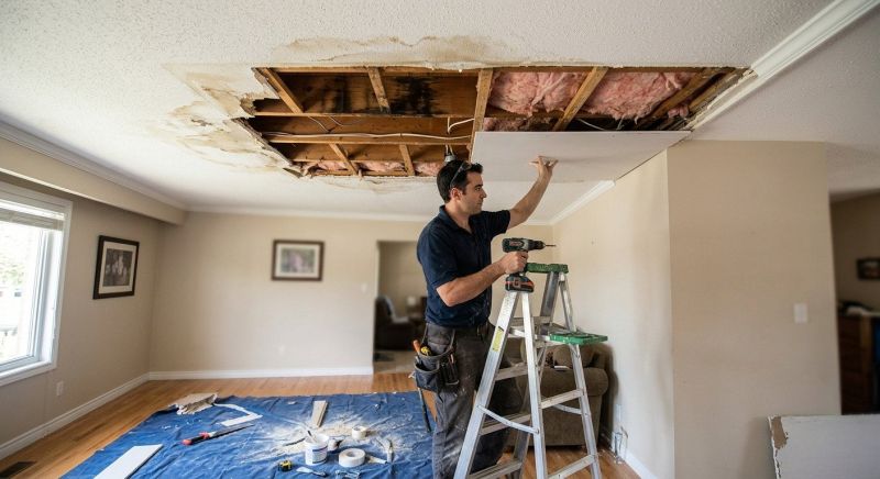 Water Damage Ceiling Repair in Denver County, CO